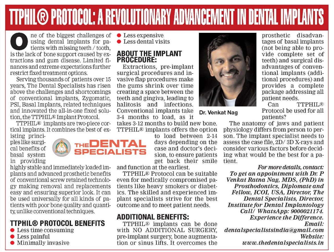 TTPHIL® Protocol: A Revolutionary Advancement in Dental Implants